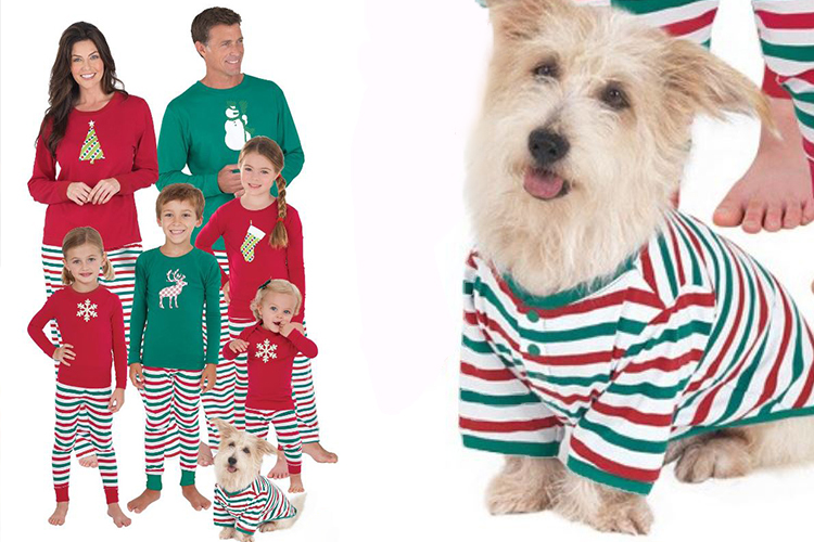 matching dog & owner pajamas