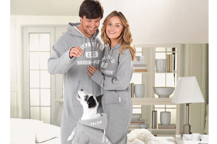 dogs wearing pajamas