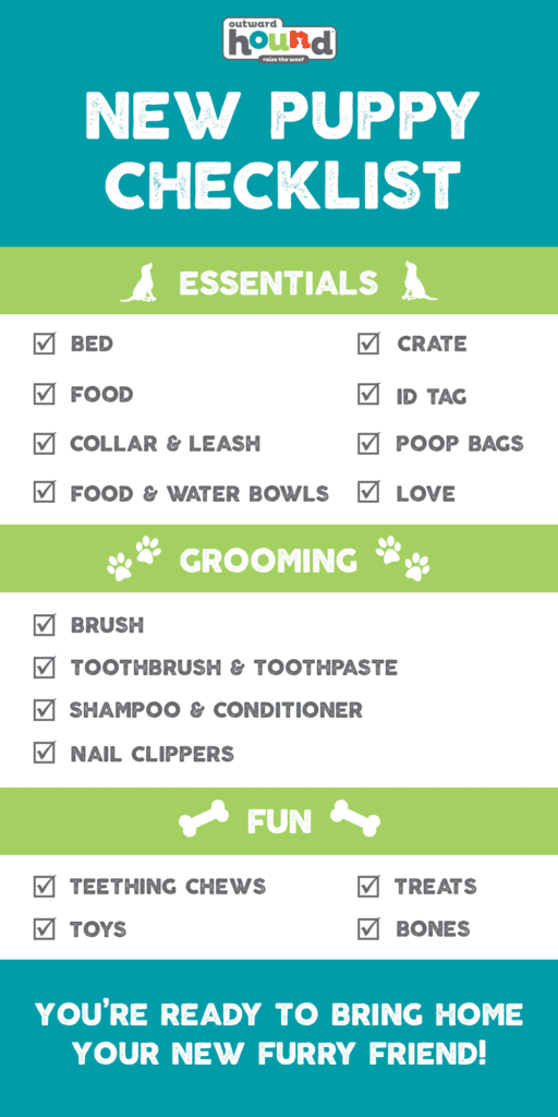 NEW PUPPY CHECKLIST