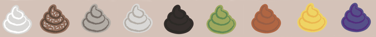 poop colors