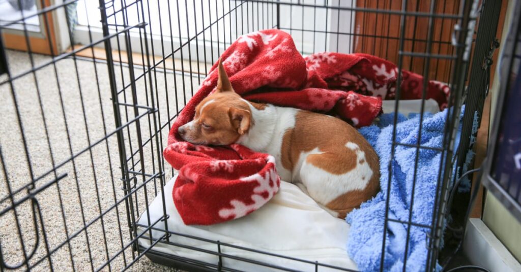 best dog crate toys and how to get a puppy to sleep through the night